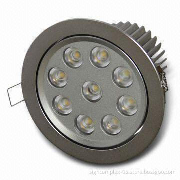 LED Downlight with 16W Power and 100 to 240V AC Working Voltage, No UV or IR Radiation
